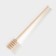 Porcelain capacity for honey with a spoon Bellatenero, 300 ml, white color