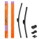 AIRLINE wiper brushes, 530/475mm 21 "/19", frameless