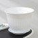 Pot with the pallet "Angara", 7 l, the color is white