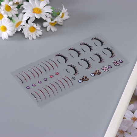 Stickers for creativity "The most beautiful" pink set of 17 sheets 21x16 cm-2