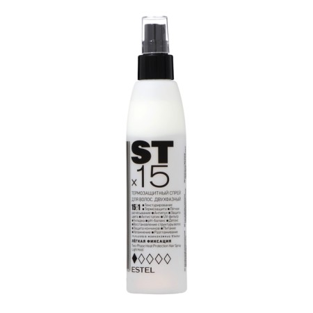 Hair spray Thermal protection Estel STX15, 15 V 1, two -phase, light fixation, 200 ml