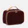 Cosmetic bag with a zipper, with a lining, purple color