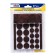 Self -adhesive felt linings for Unibob furniture dark - brown, 27pcs
