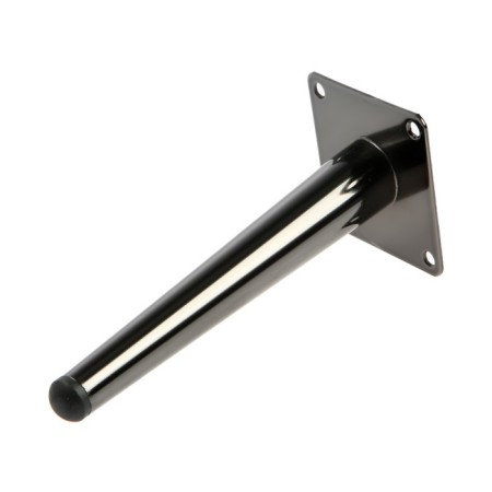 Furniture support Cappio OP07, h = 200mm, thick thickness 1.8, glossy color black-2