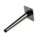 Furniture support Cappio OP07, h = 200mm, thick thickness 1.8, glossy color black