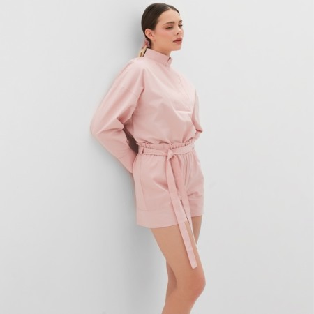 Female set (blouse, shorts) minku: enjoy pink color, rr 46-5