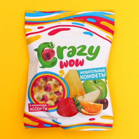 Chewing sweets "Crazywow", Assorted, 35 g