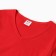 T-shirt female V-shaped neckline, red color, size 46