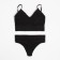 Female set (top, panties) Black color, size 42-44