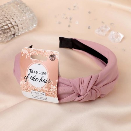 Hair cap "Coquet" 3 cm, pink-1