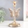Summary metal per 1 candle "openwork butterfly" d-2.5 cm gold 11x11x20.5 cm