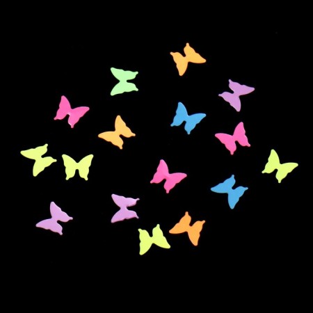 Sequins for the decor "NEON butterfly", colorful color-1