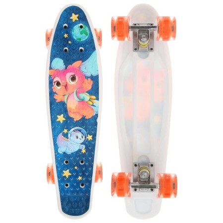 Penniboard Onlitop, 55x14 cm, light wheels PU 60x45 mm, ABEC 7, aluminum frame-1
