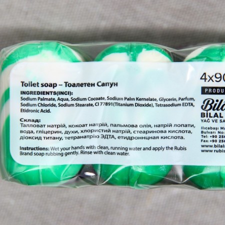 Rubis toilet soap "Milk & Green Tea", 4x90, 360 g-1