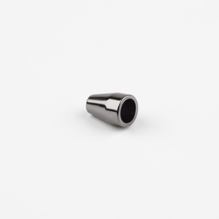 Tip for a cord, d = 4 mm, 12 × 8 mm, 10 pcs, black nickel color-1