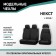 Autoshekhls for Gazelle Nekst, 2013-n., Black eco-leather/black suede