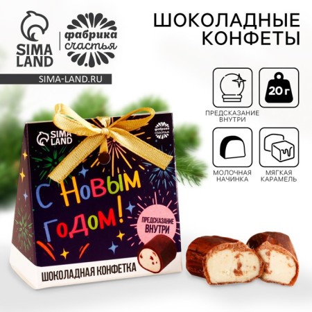Chocolate sweets with a “Happy New Year” prediction, 20 g.