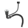 Moika Fabia Profi, 50x45 cm, cut, s = 3.0 and 0.8 mm, siphon with overflow + basket