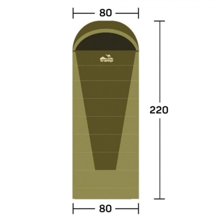 The sleeping bag Tramp Sherwood, blanket, 2 layers, right, 80x220 cm, -5 ° C-4