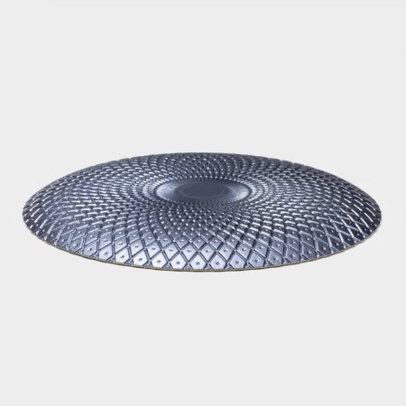 Glass Latifa glass plate, d = 33 cm, purple color-2