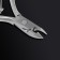 Manicure nippers for the cutter "Premium", double spring, 11 cm, blade length - 6 mm, silver color