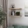 Wall -mounted shelf “FOROR 1.6”, 600 × 250 × 37 mm, vestiburates, white oak color
