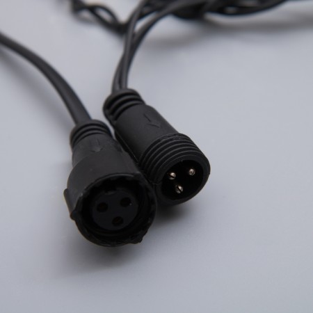 Garland "fringe" 3 × 0.9 m, IP44, UMS, dark thread, 232 LED, glow of multi, 220 V-4