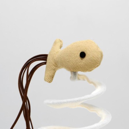 Toy-tender for cats "Toy on a spiral"-3