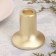 Gypsum candlestick, 7.5x7.5cm, gold