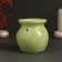 Aroma lamp ceramics "Rejoice yourself" light green 7.2x7.2x7.8 cm