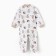 Combineson children's closed legs, beige color/hedgehogs, height 80 cm