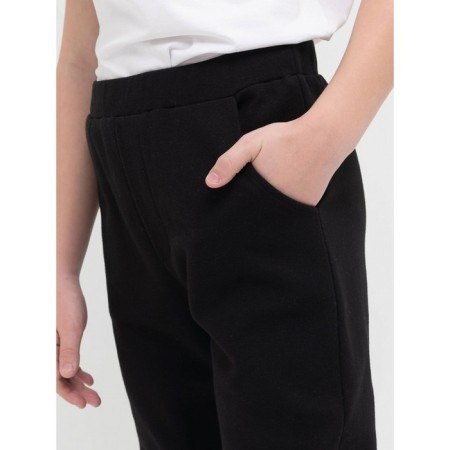 Pants for boys, height 140 cm, black color-1