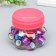 Adhesive tape plastic in the jar "holography" (set 40 pcs) MIXs 1.2cmx2.8m 7.5x8.5x8.5cm
