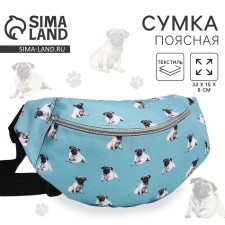 Lightning waist bag, blue color