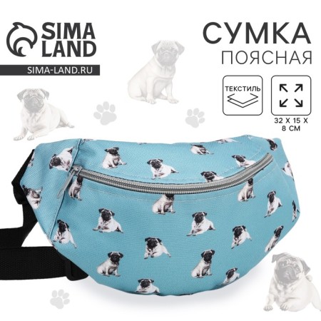 Lightning waist bag, blue color