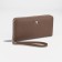 Women's wallet with lightning, brown color