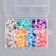 Beads in the box "Multi -colored" thread 0.8 mm 5 m 12x8.4x2.2 cm