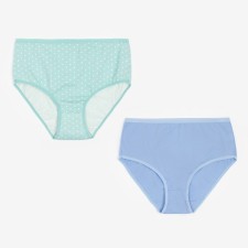 A set of cowards of women's collorista, 2 pcs, blue color, size 50