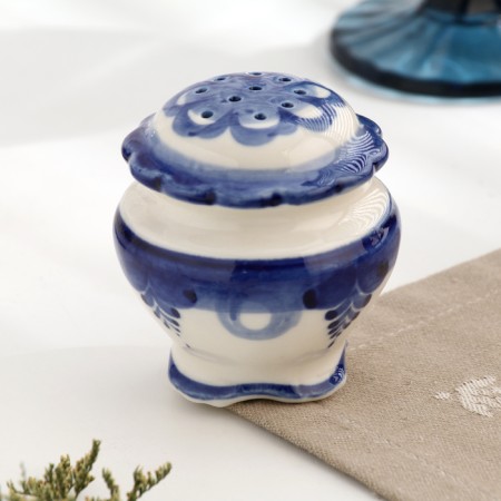 Spices "double", 9x18 cm, gzhel, porcelain-2
