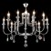 Suspended chandelier Citilux "Riga" CL437221, 81x81x82 cm, 12x60W, E14, gray color