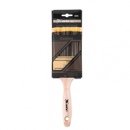 Brush flat MTX 83226, hard artificial bristles, wooden handle, 3 "-2