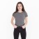 Female T -shirt, Anthracite color, size M (44)