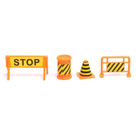 Truck "Carrier", included 6 cars and road signs-5