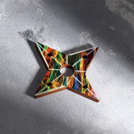 Wooden souvenir "Shuriken straight" mix