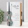 Safe Brush Tree leatherette "violin and bow" embossing 21x13x5 cm