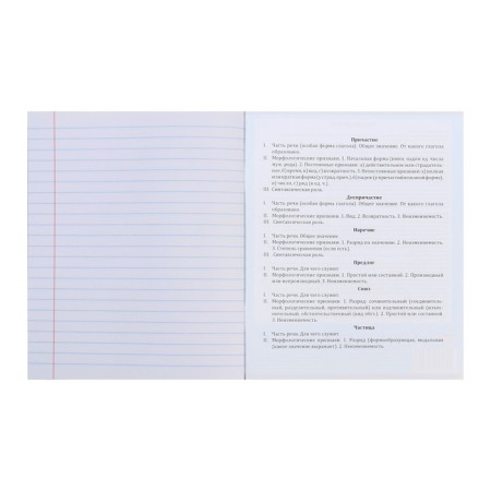 Notebook 48 sheets in the Error line "Russian language", cover covered paper, OFSET block-3