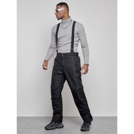 Semi -combinezone ski insulated male winter, size 52, black color-1