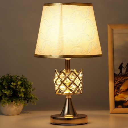 Crohn's table lamp E27 40W gold 21x21x37cm-2