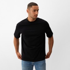 Футболка мужская из органического хлопка MINAKU OVERSIZE FIT: цвет черный, р-р 50