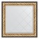Mirror with engraving in the baguette frame, Baroque gold 106 mm, 90x90 cm